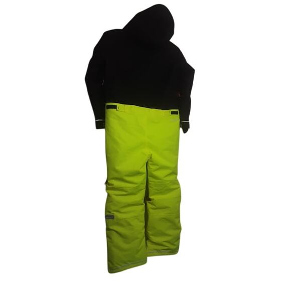 Binky Bro x Quiksilver Powder Club Kids Snow Suit Size 10/M Neon Yellow - Picture 5 of 9